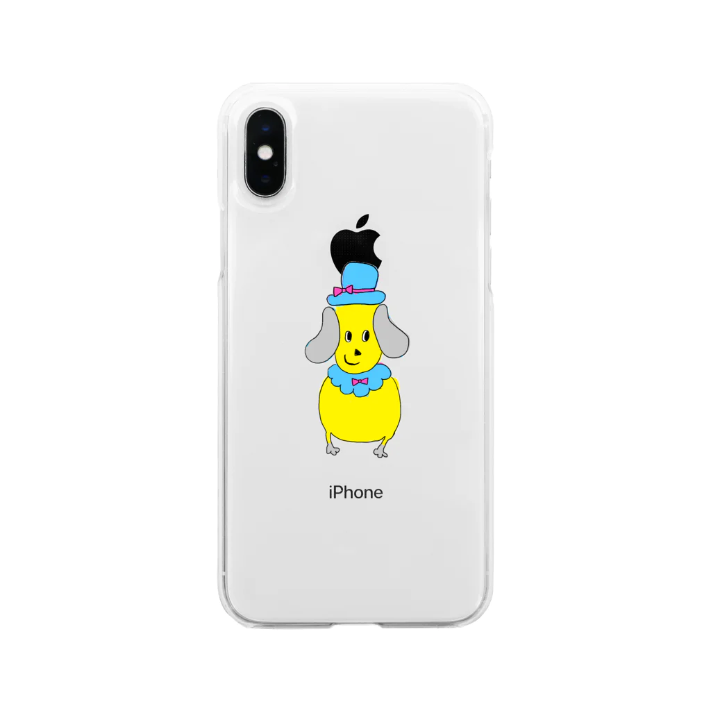 マルのおかあちゃんのWANWANCHAN Soft Clear Smartphone Case