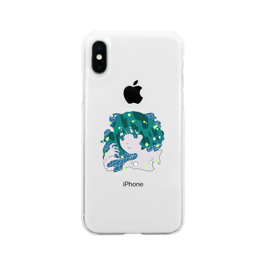 tillit.tokyoの深海のプラムちゃん Soft Clear Smartphone Case