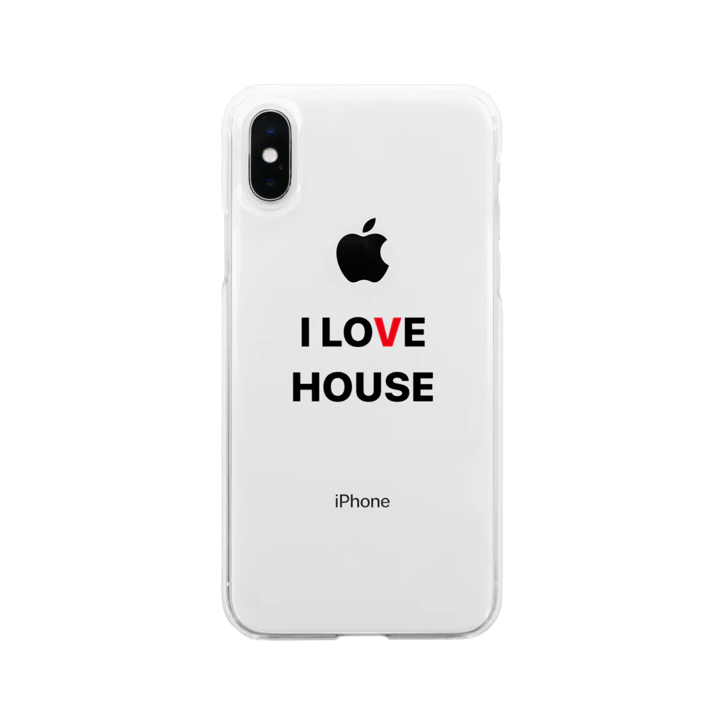 phot&type のI LOVE HOUSE ソフトクリアスマホケース