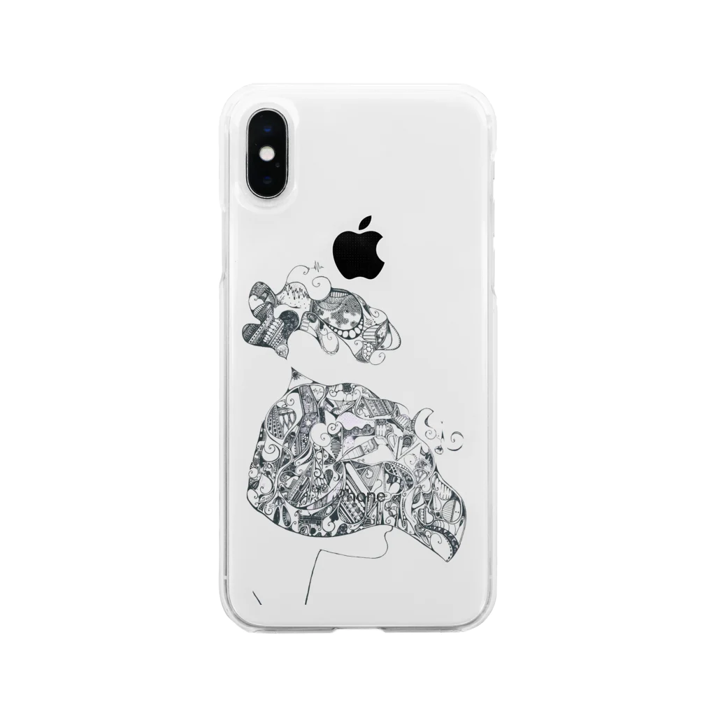 牧 やひろの仮面舞踏会 Soft Clear Smartphone Case