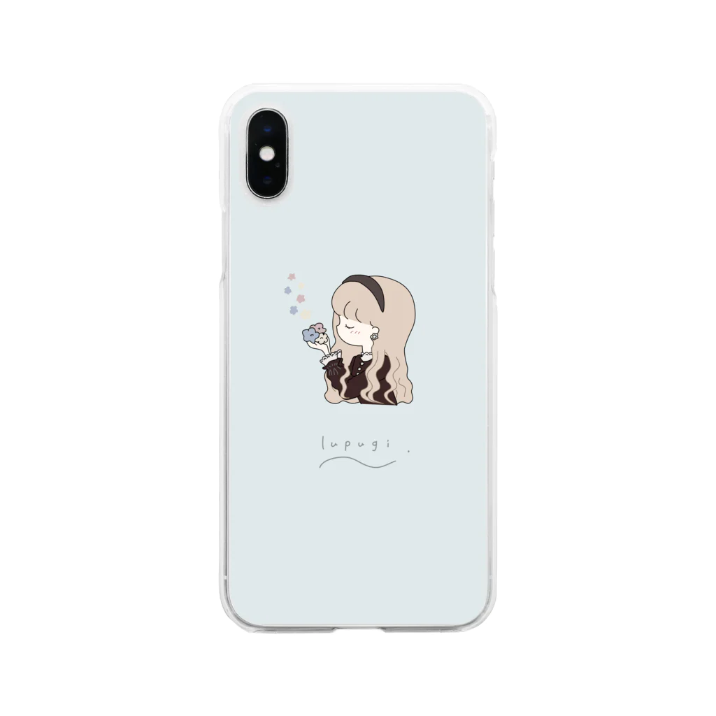 LUPUGI のレトロな紅茶ちゃん　金平糖 Soft Clear Smartphone Case