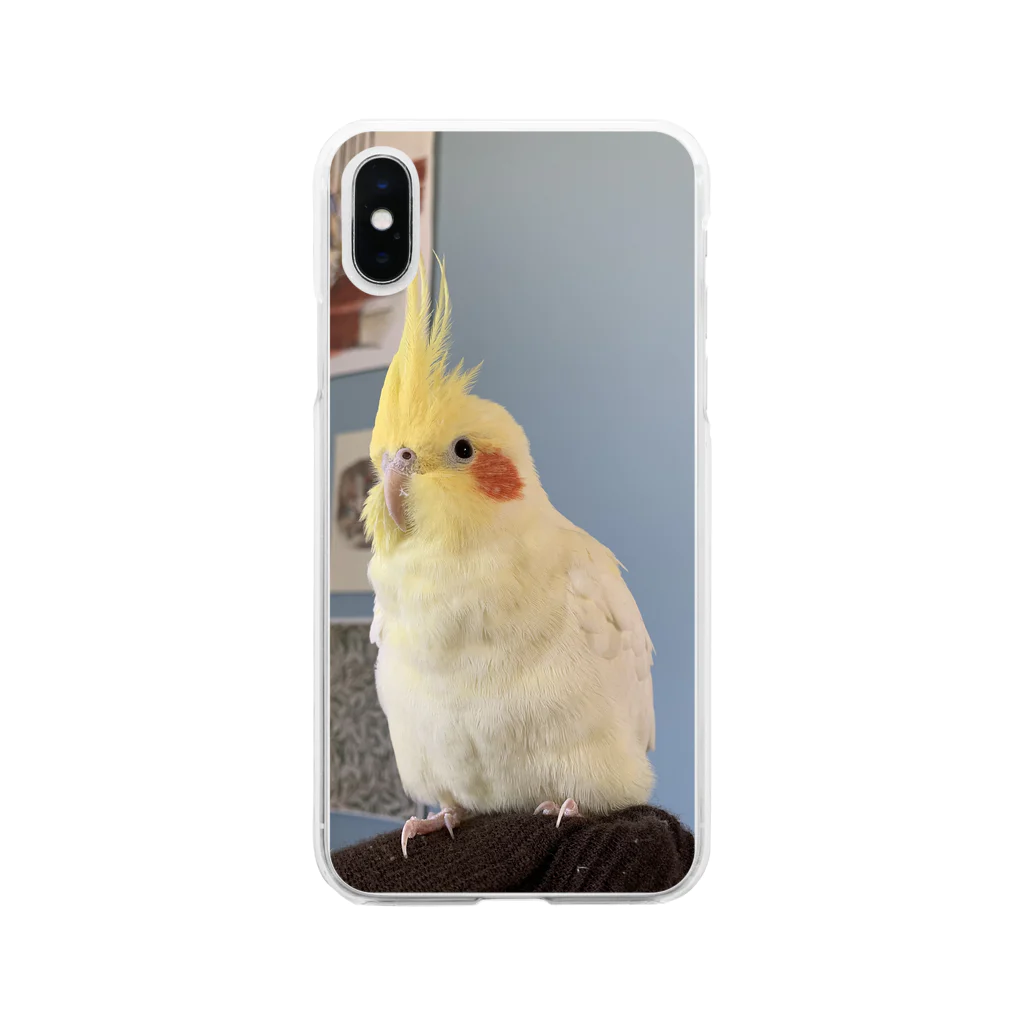 iamkuchanのおすましくーちゃん Soft Clear Smartphone Case