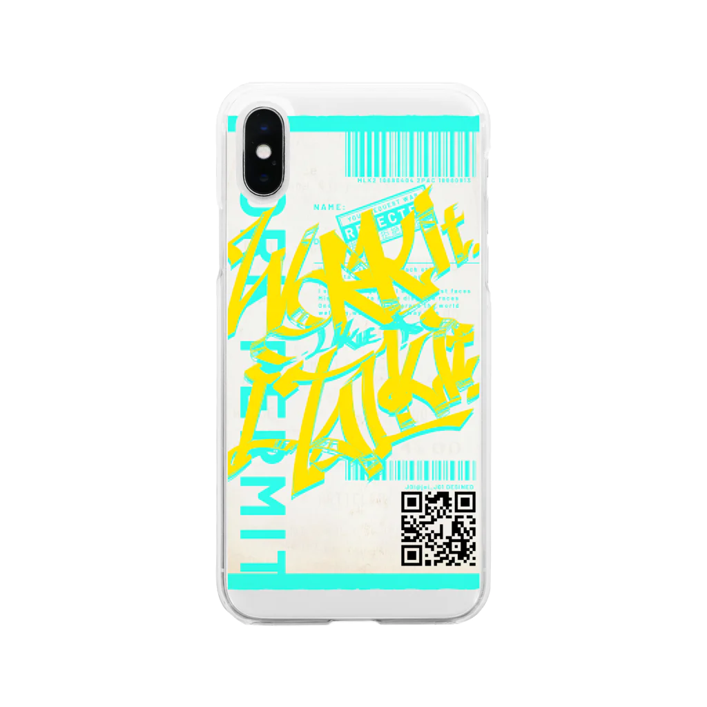 JoiのWork it like a I talk it　きいろ Soft Clear Smartphone Case