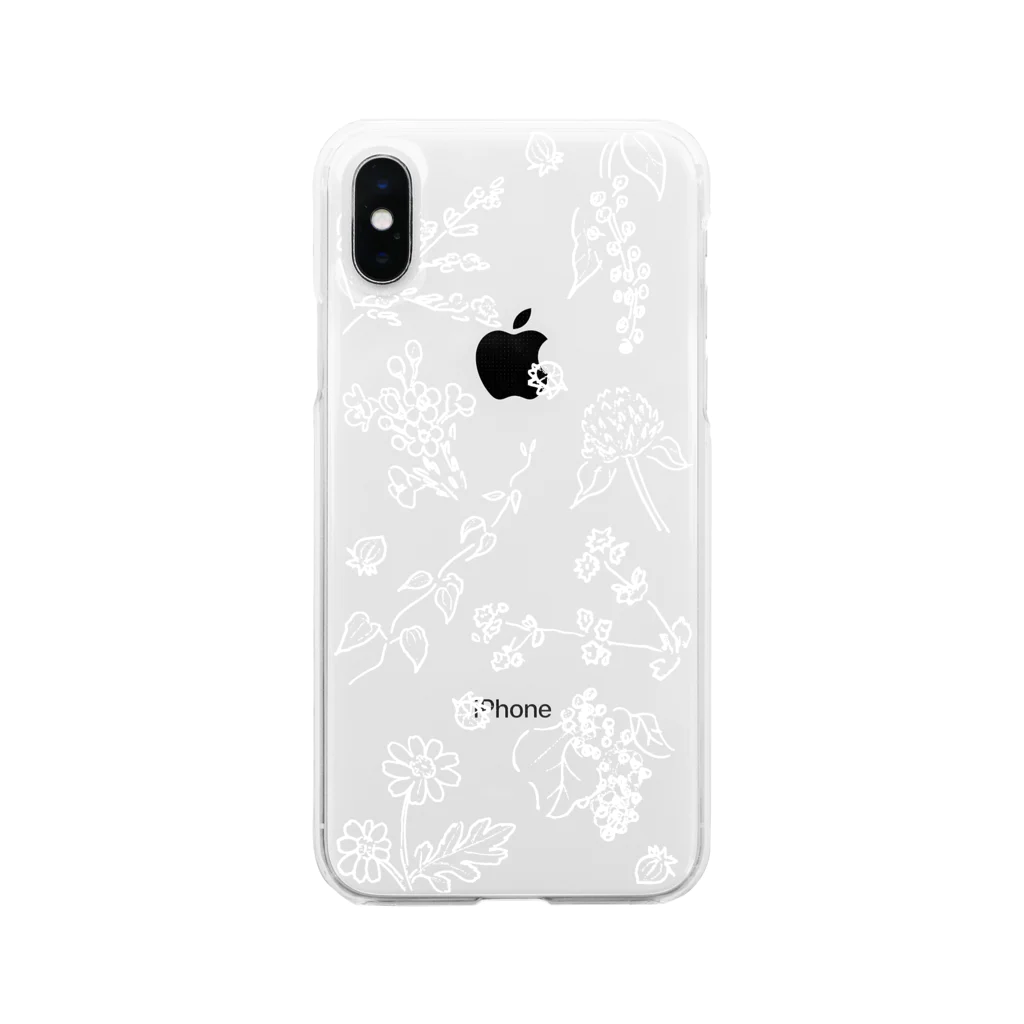 edelの9種の草花 Soft Clear Smartphone Case