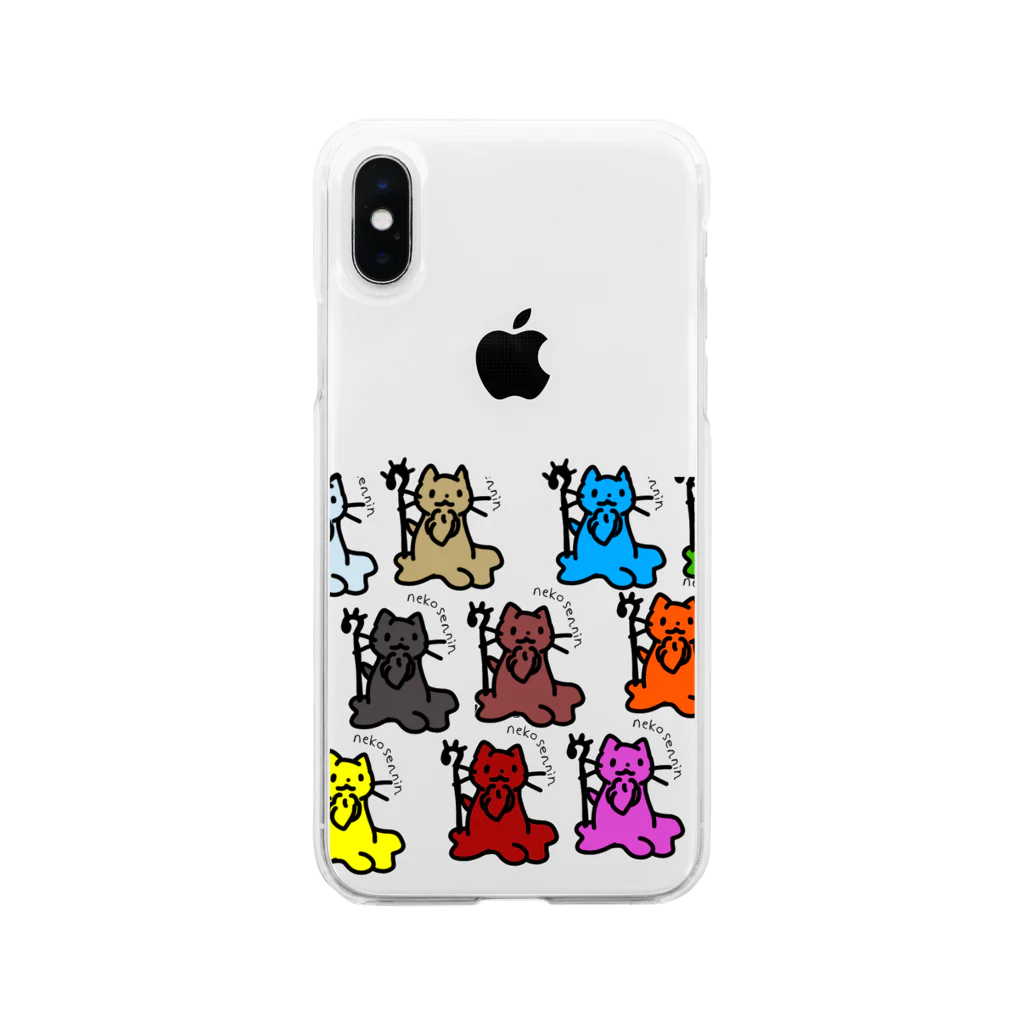 ringocatのねこせんにん大集合！ Soft Clear Smartphone Case