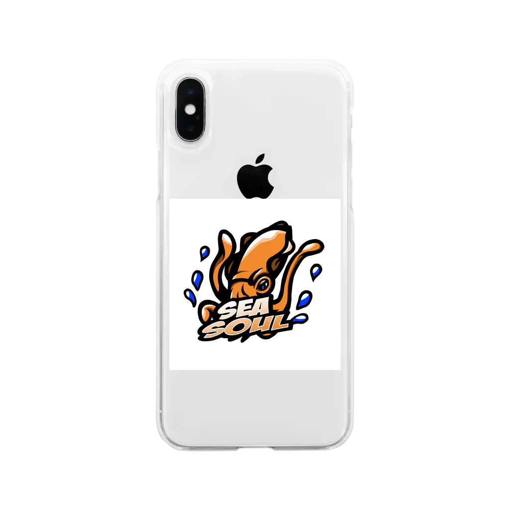 seasoulのSeasoul公式グッズ Soft Clear Smartphone Case