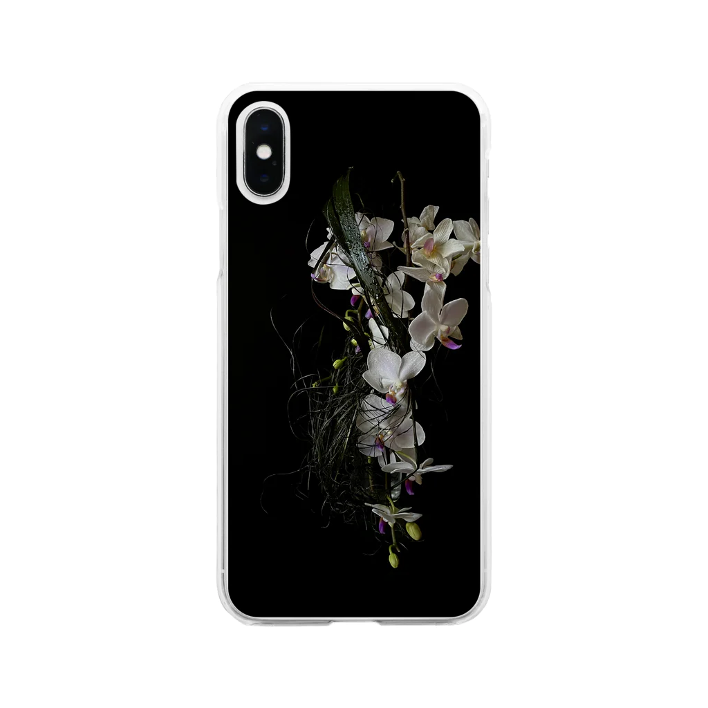Shuwa Flowers Designのflowers③ Soft Clear Smartphone Case