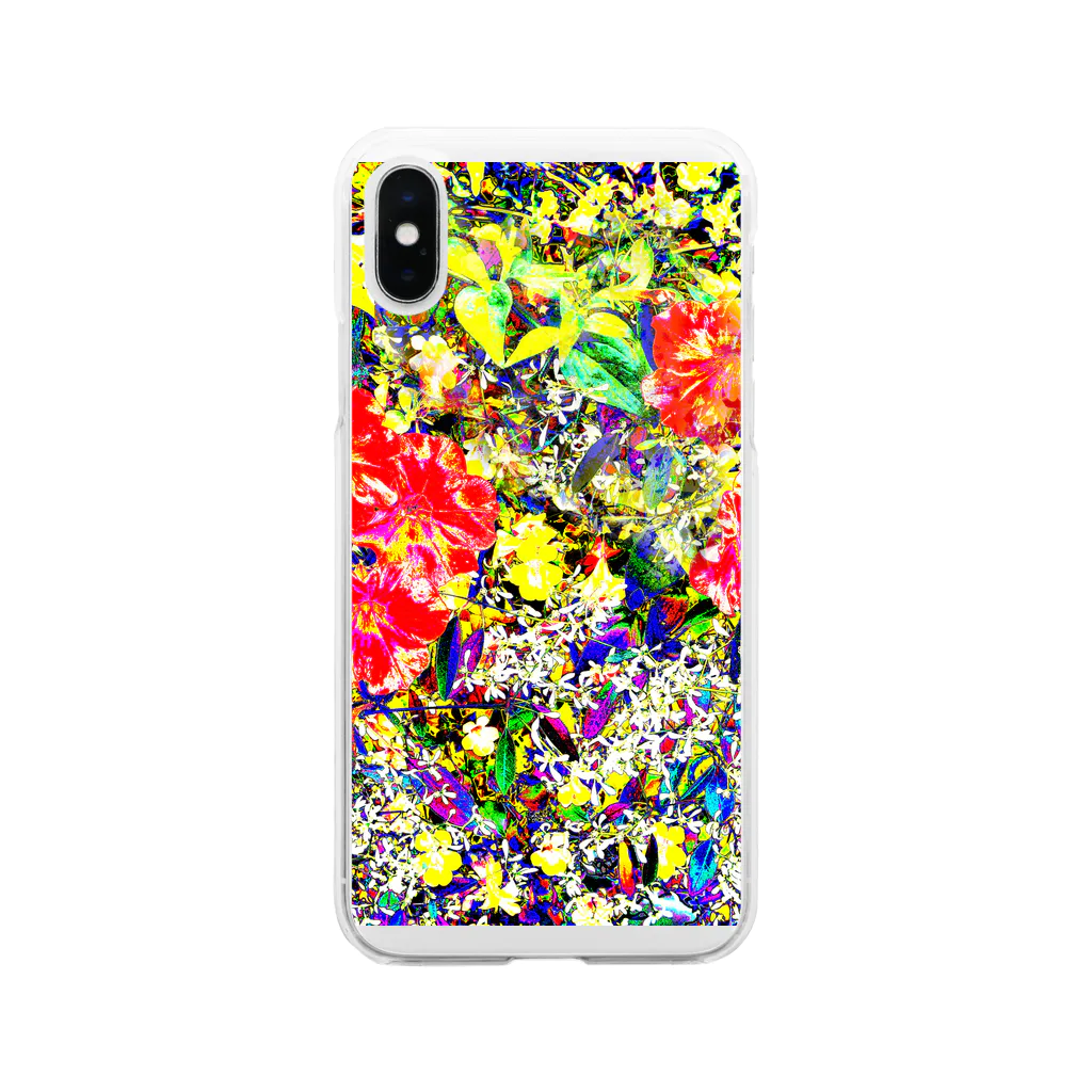 Masahiro NARITAのVivid Flowers Soft Clear Smartphone Case