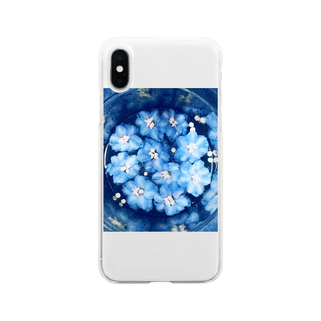 Ri.kのデルフィニウム  Soft Clear Smartphone Case