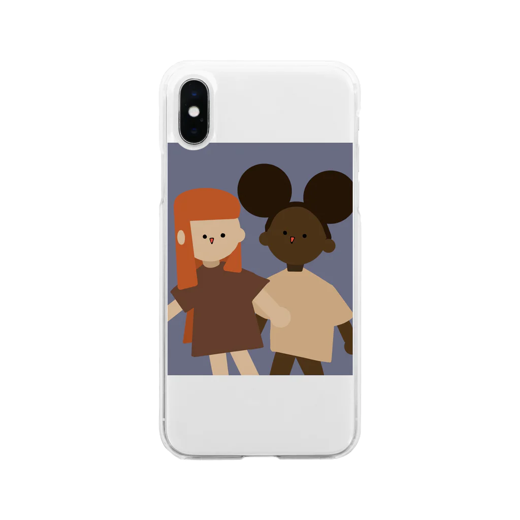 ごぼうラビットのSkin colors don't matter  Soft Clear Smartphone Case