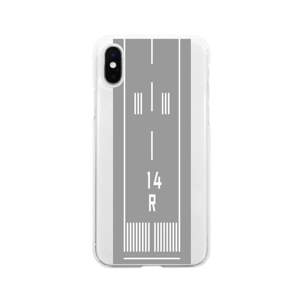 Trafickersの滑走路14R Soft Clear Smartphone Case