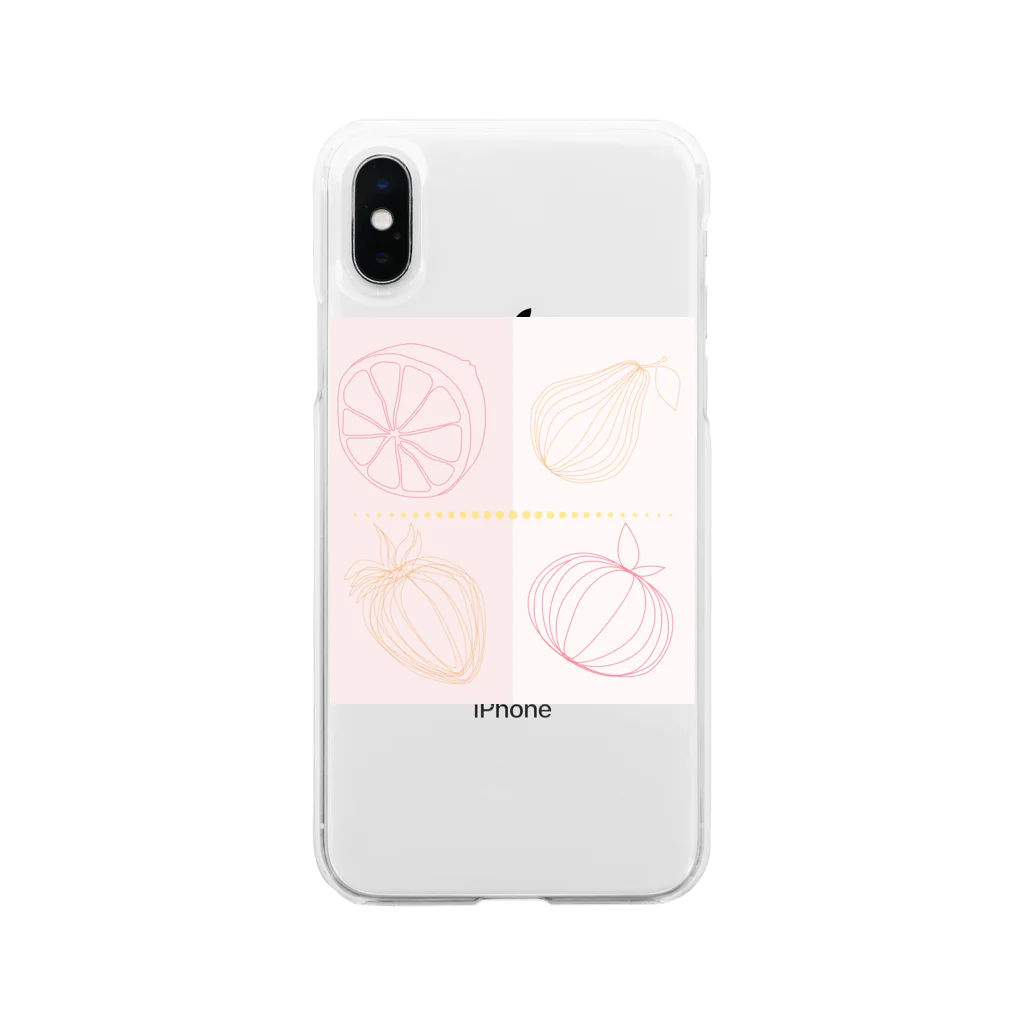 ikuha-季節を感じる色遊びの趣味は果物狩り Soft Clear Smartphone Case