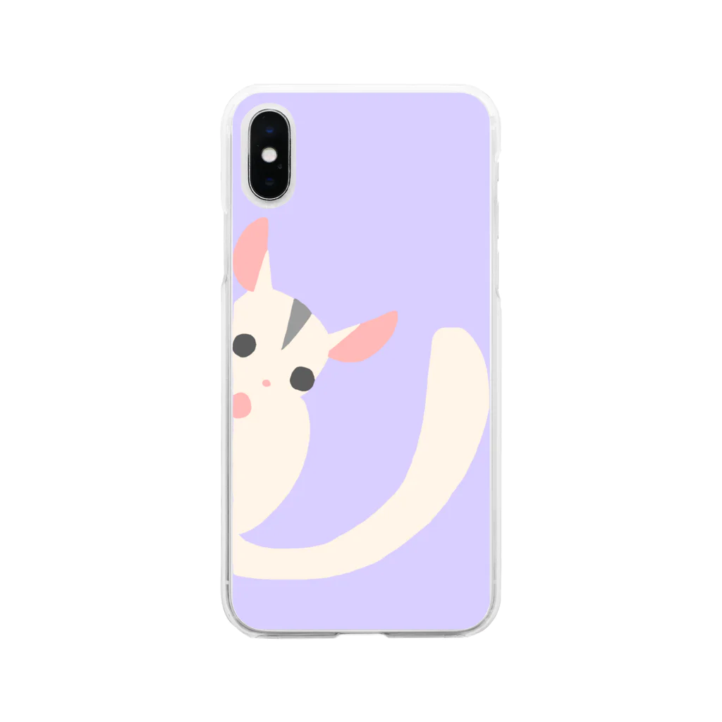 Coral Pea -フクロモモンガブリーダー-のフクモモ愛好会。(のぞくクリミノ) Soft Clear Smartphone Case