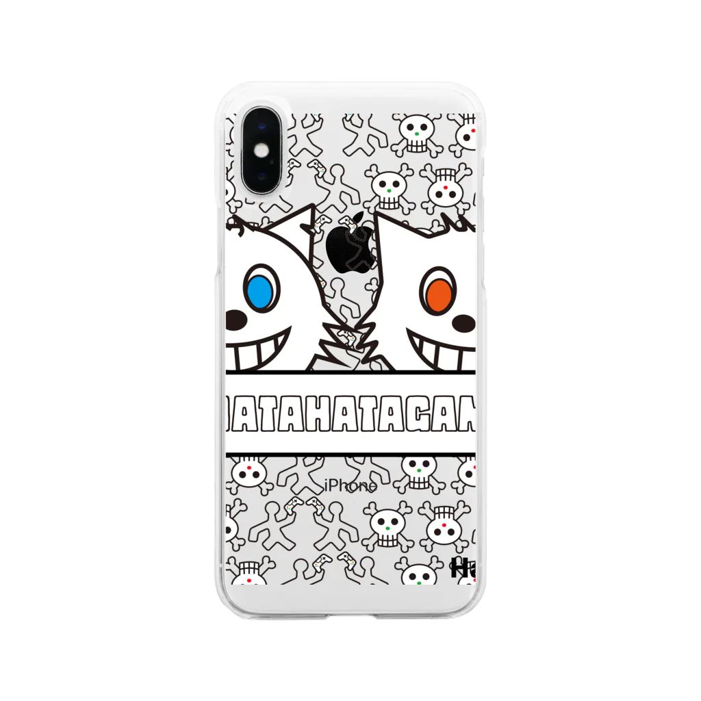 hatashopのウルフ君とウルフちゃん Soft Clear Smartphone Case