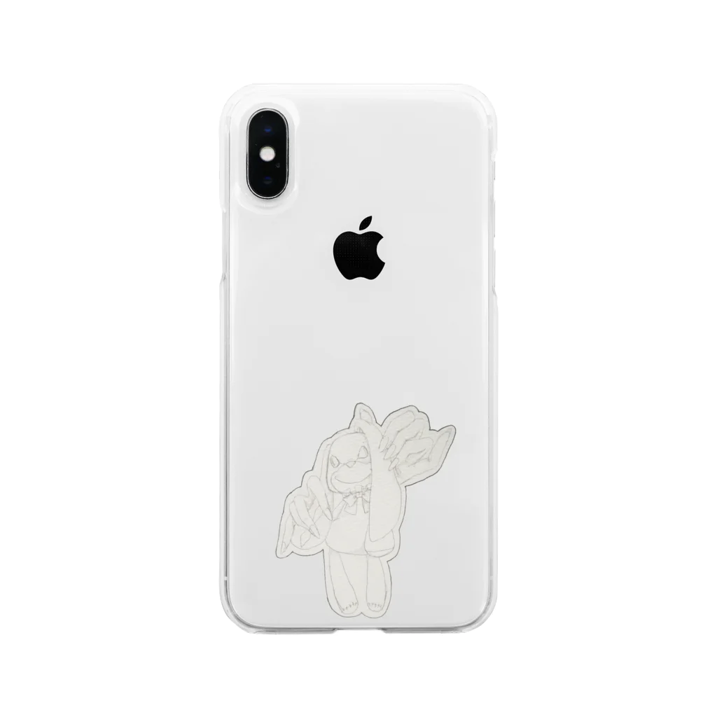 timatimaのうさぎちゃん Soft Clear Smartphone Case