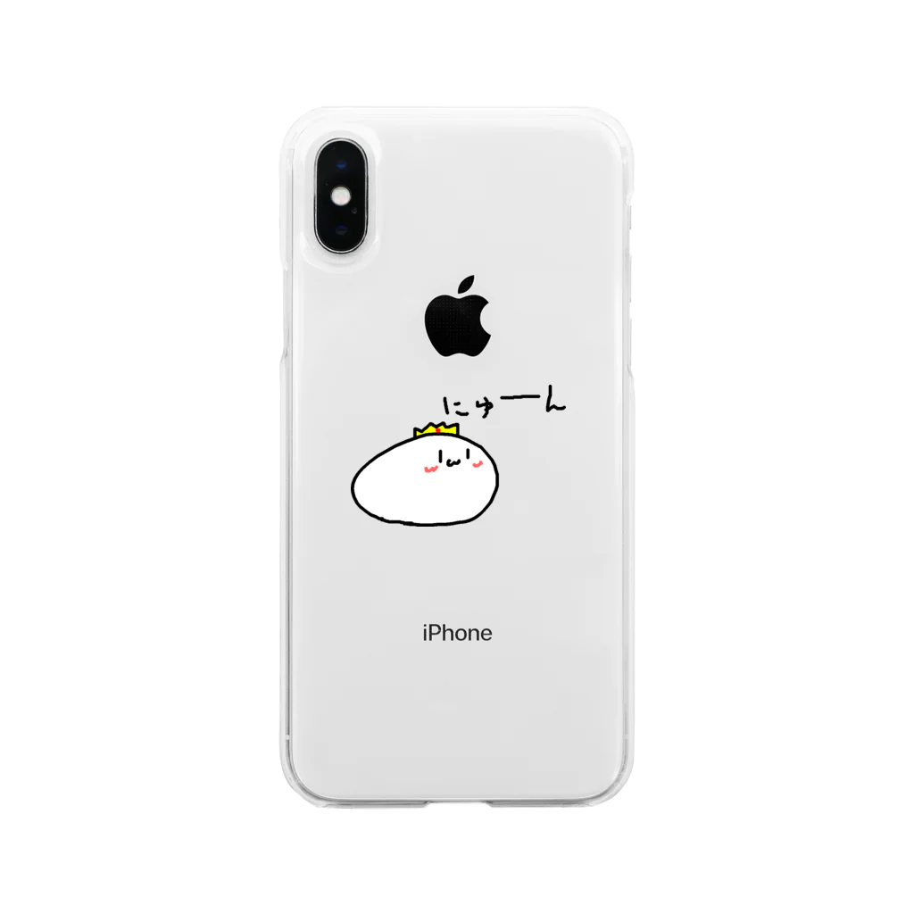 にゅーんさんのにゅーんくん Soft Clear Smartphone Case