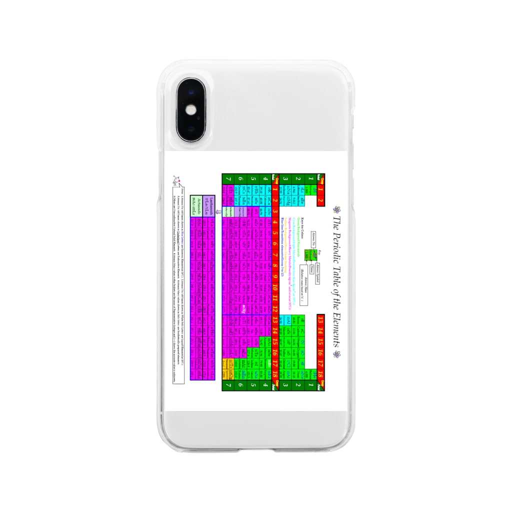 元素周期表ー英語版 縦 でおきしりぼ子 Deoxyriboco のソフトクリアスマホケース Iphoneケース 通販 Suzuri スズリ