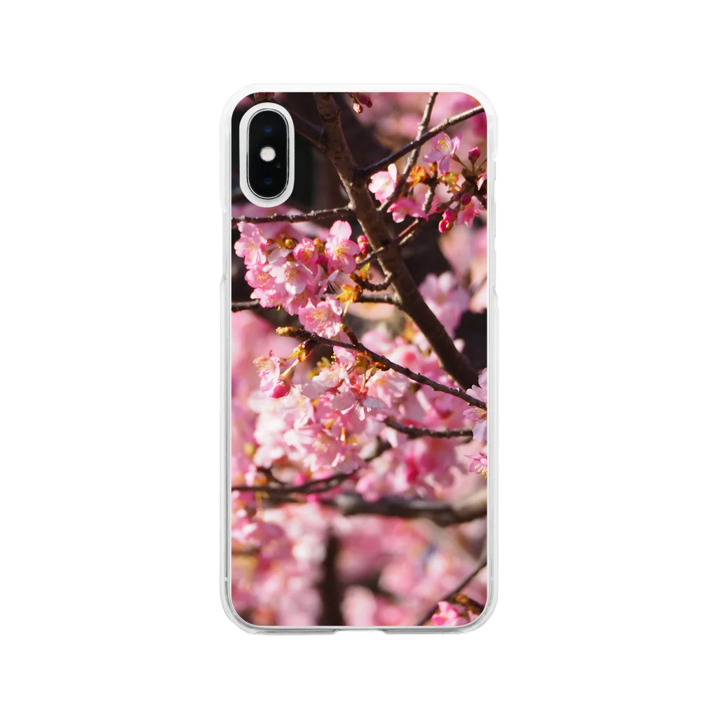 SHOPマニャガハの2021年の桜(№2) Soft Clear Smartphone Case