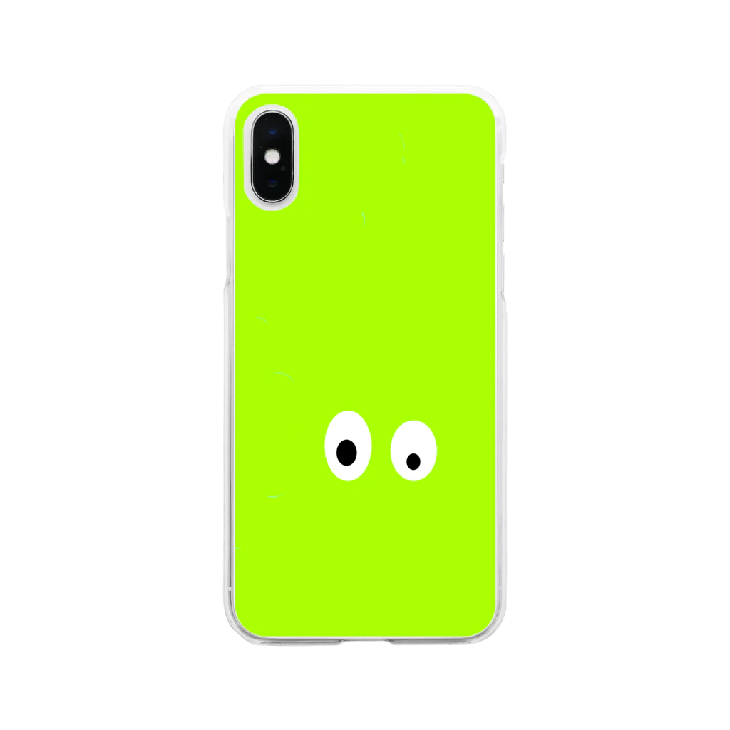 不定期出品店のメダマくん Soft Clear Smartphone Case