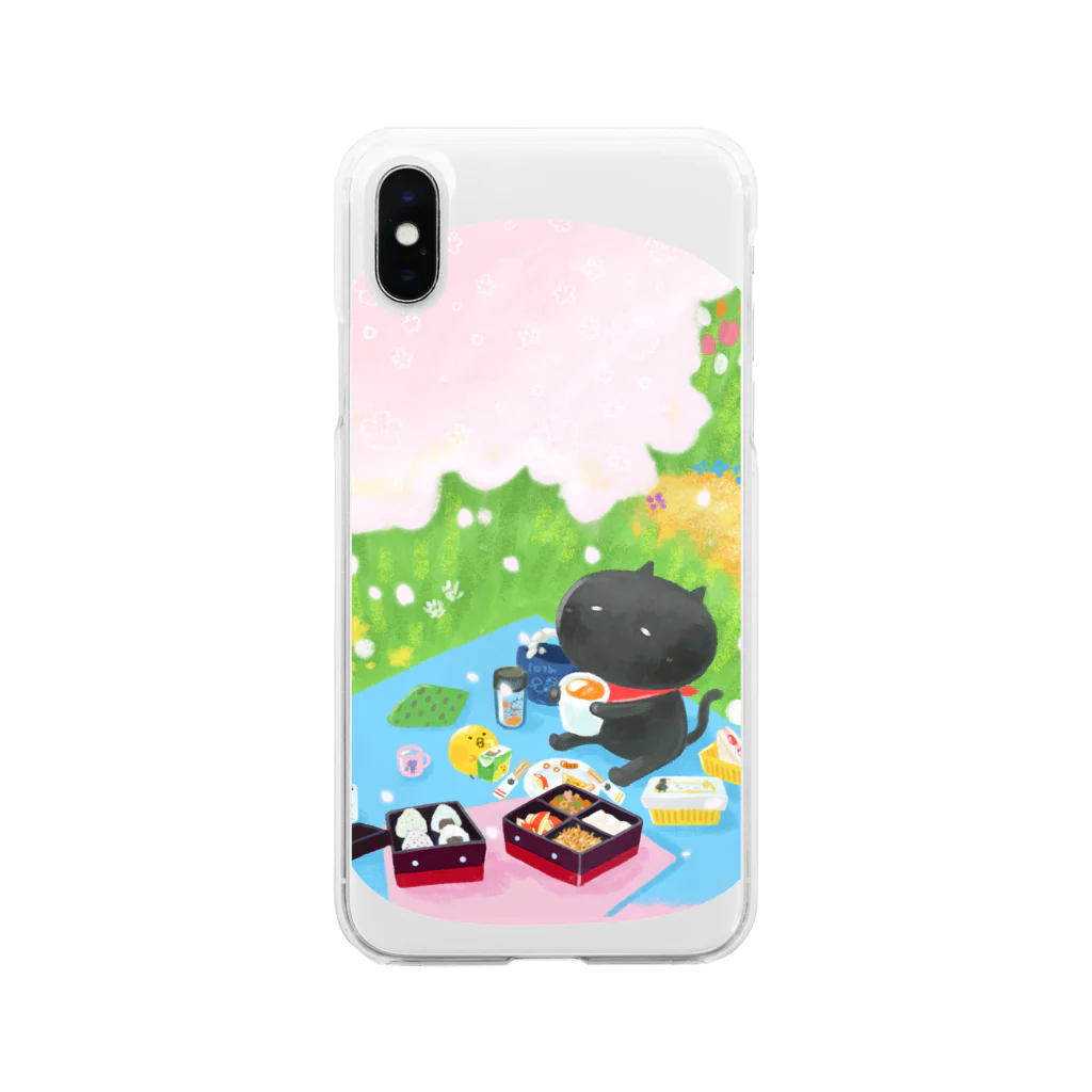 sagaoujiのおはなみピクニック Soft Clear Smartphone Case