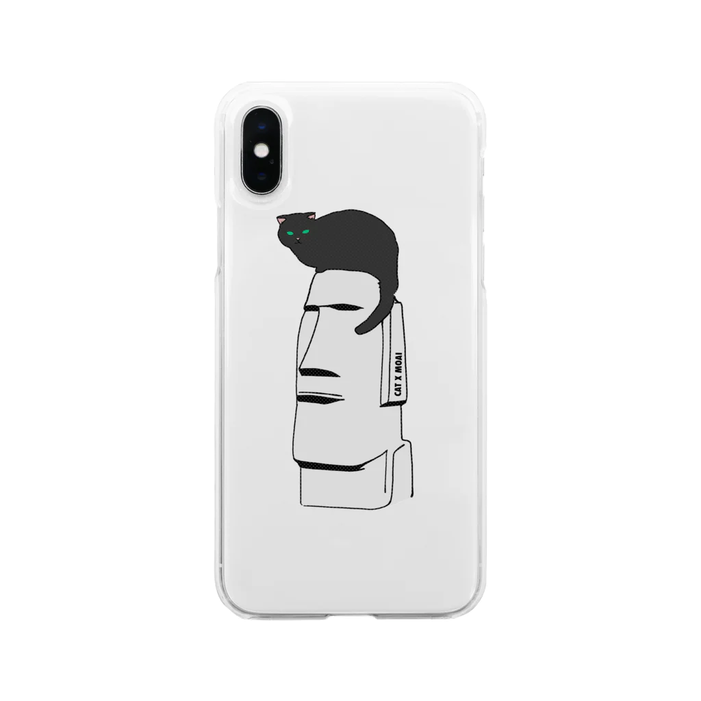 CAT XのCAT X MOAI Soft Clear Smartphone Case