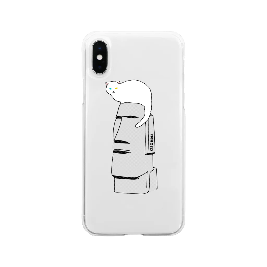 CAT XのCAT X MOAI Soft Clear Smartphone Case