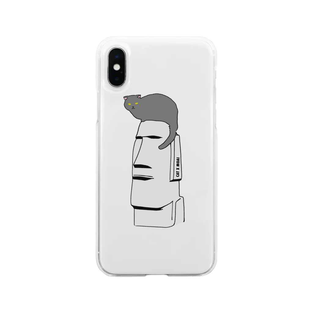 CAT XのCAT X MOAI Soft Clear Smartphone Case