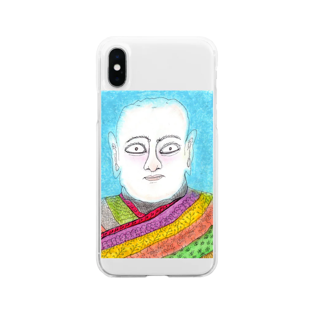 Yumemisetaroの僧侶 Soft Clear Smartphone Case