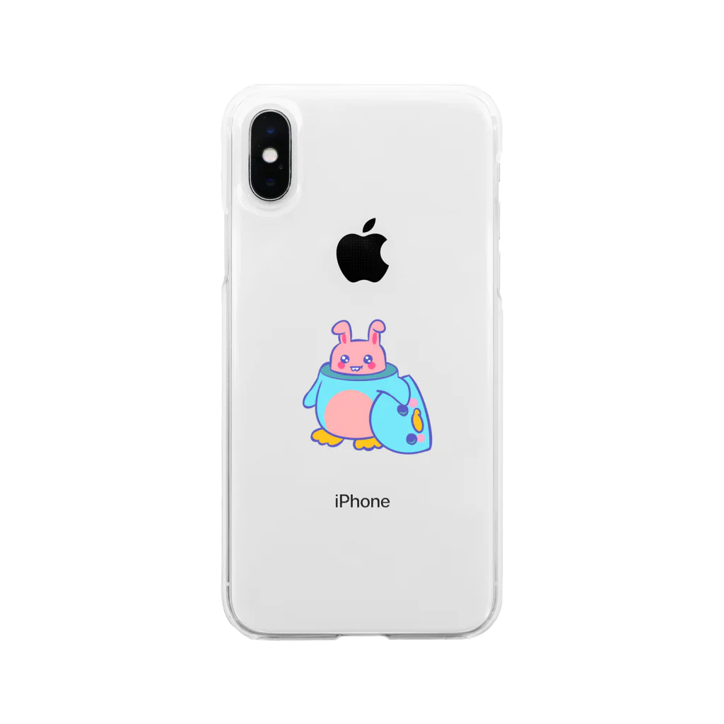 ドメスティックペンギンのエイプリルフール Soft Clear Smartphone Case