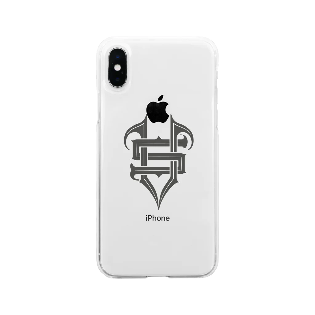 hsclip HIROのVSロゴ Soft Clear Smartphone Case