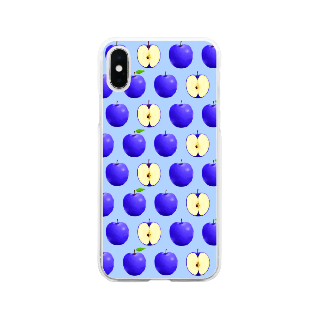 しゃけの青々しいリンゴ Soft Clear Smartphone Case