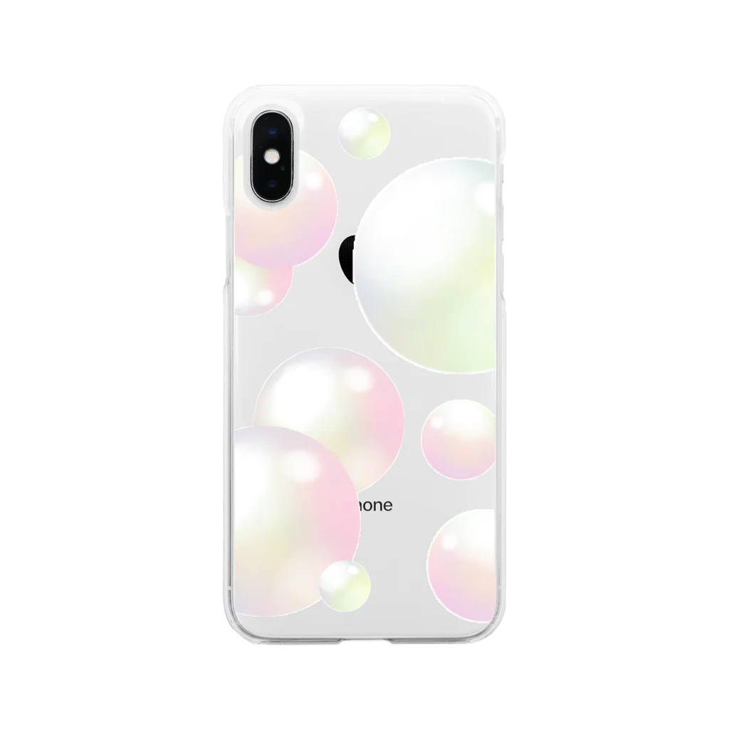 Lily bird（リリーバード）のふわふわバブル2 Soft Clear Smartphone Case