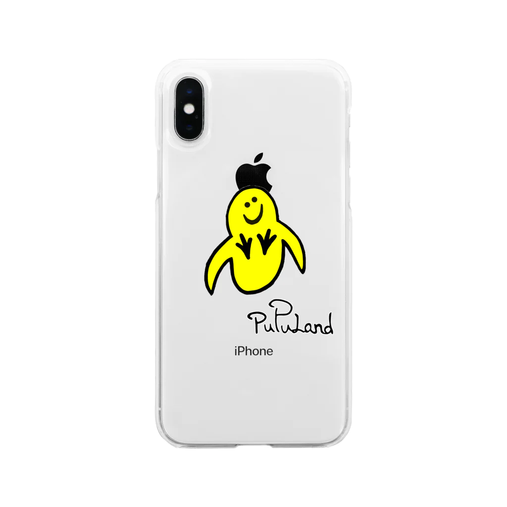 PuPuLandのpupuland×みんなの文鳥 Soft Clear Smartphone Case