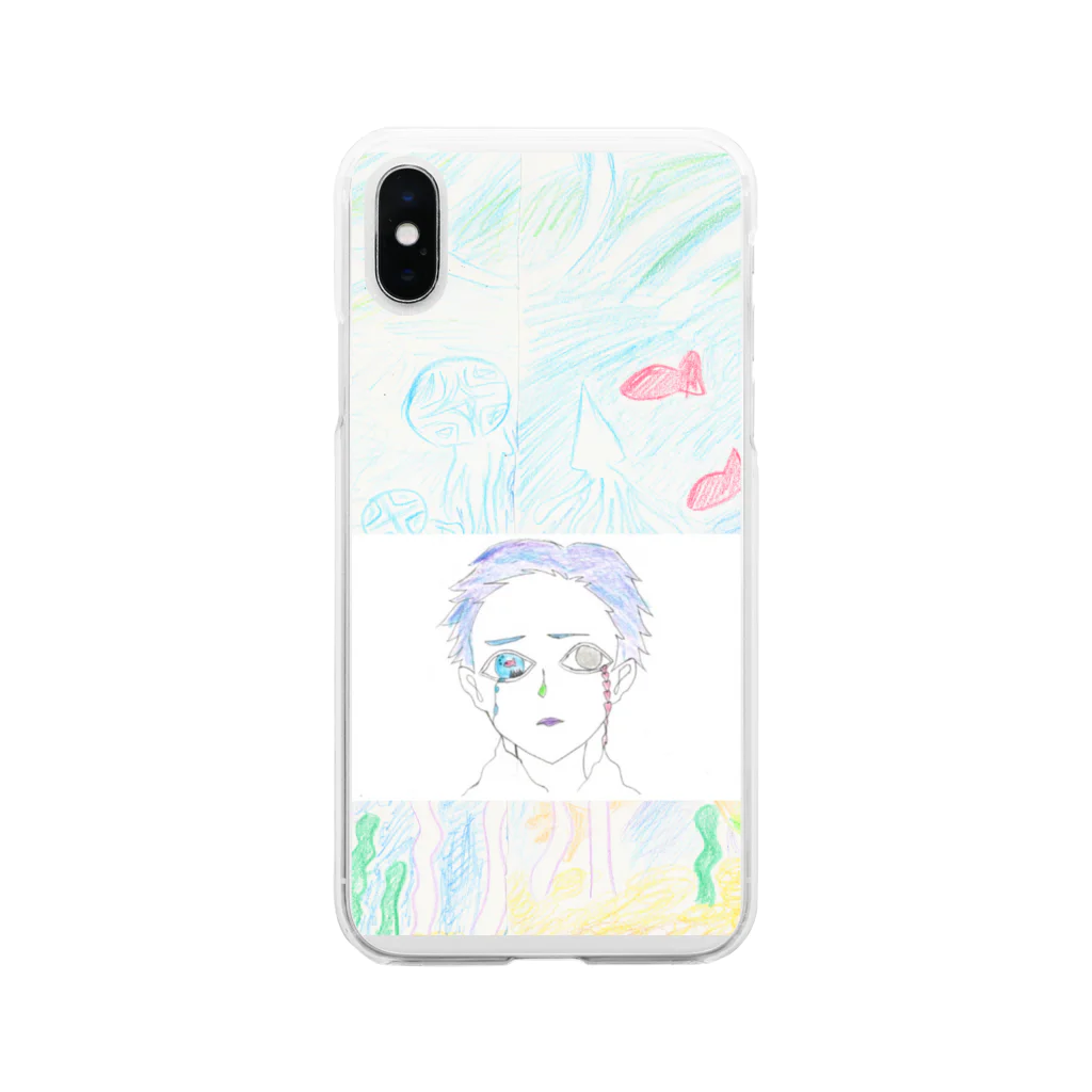 椿優希のスカイブルースカイ　あぁ悲劇くん Soft Clear Smartphone Case