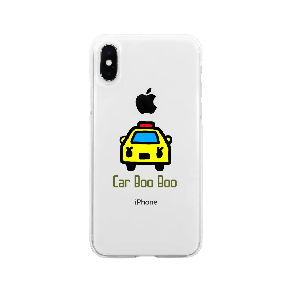 しじみデザインラボラトリーの車ブーブー Soft Clear Smartphone Case