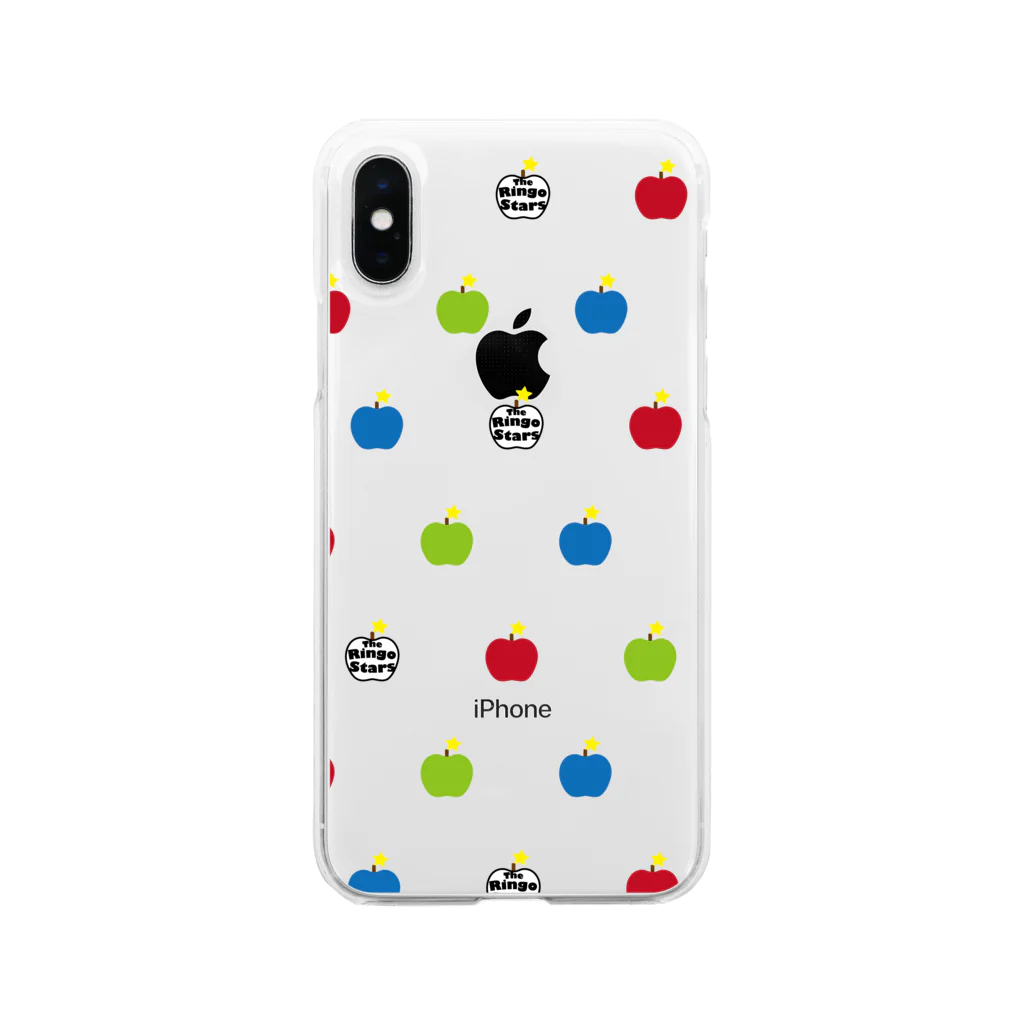 upperrayのThe Ringostars triplet Soft Clear Smartphone Case