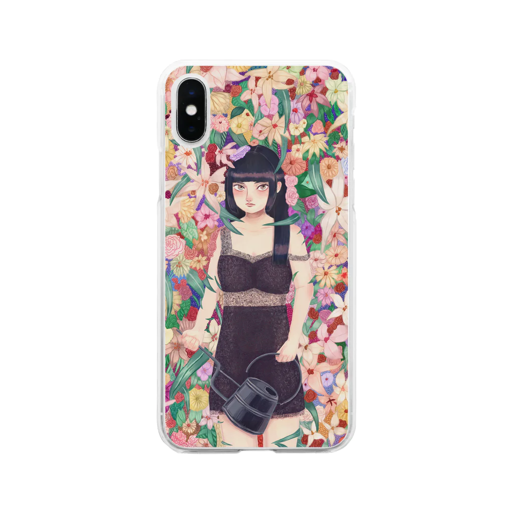 曽根崎ももの花園 Soft Clear Smartphone Case