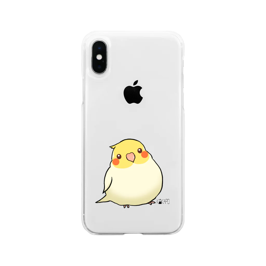 *KAKAPO*の*KAKAPO*のふんわりオカメインコちゃん(るちの) Soft Clear Smartphone Case