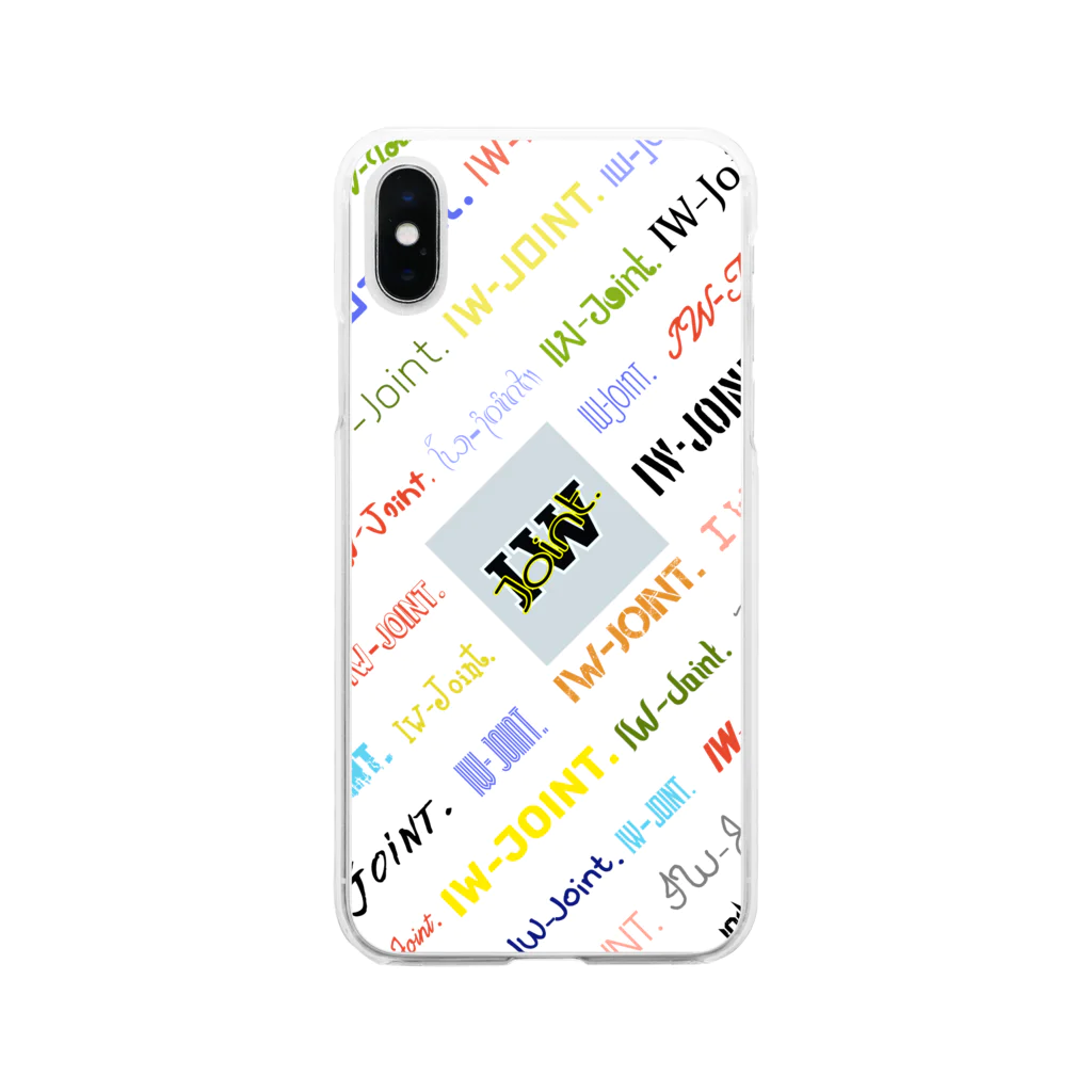 IW-Joint.のレインボーロゴ スマホケース Soft Clear Smartphone Case