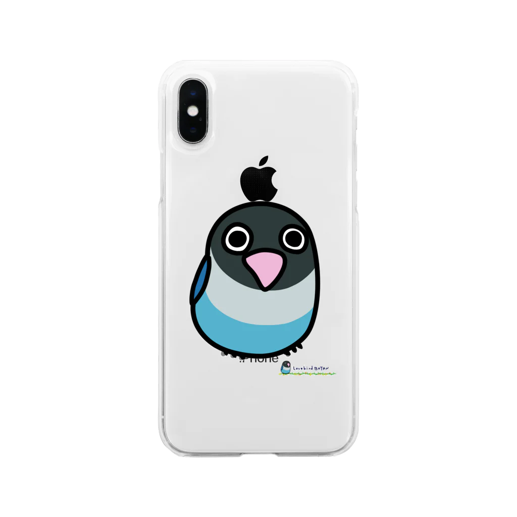 LOVEBIRD BOTANのLOVEBIRD BOTAN 前向き Soft Clear Smartphone Case
