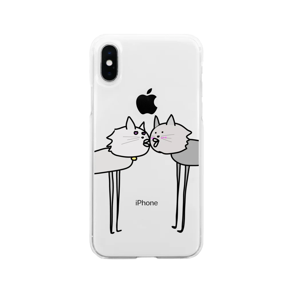 おんじのkissmeグッツ Soft Clear Smartphone Case