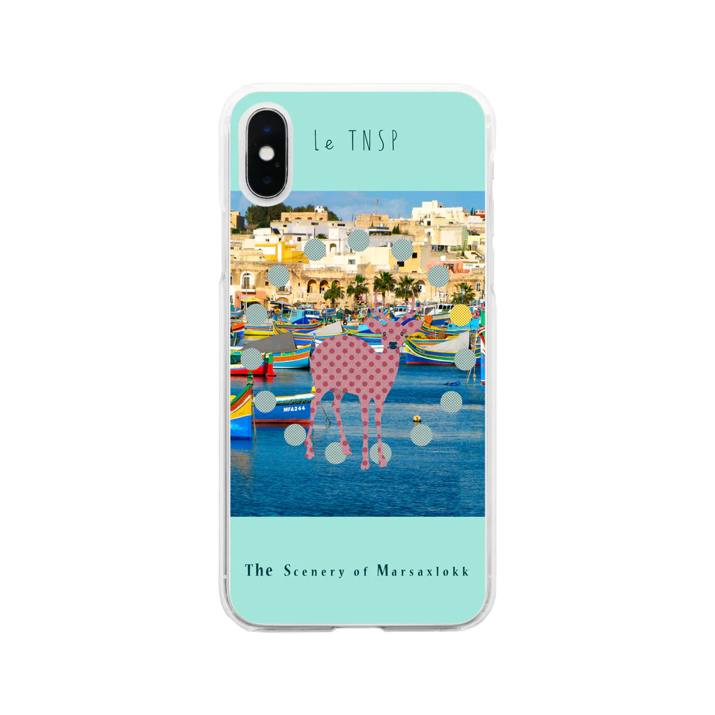 ＯＫダイレクト　powered by SUZURIのThe Scenery of Marsaxlokk Soft Clear Smartphone Case