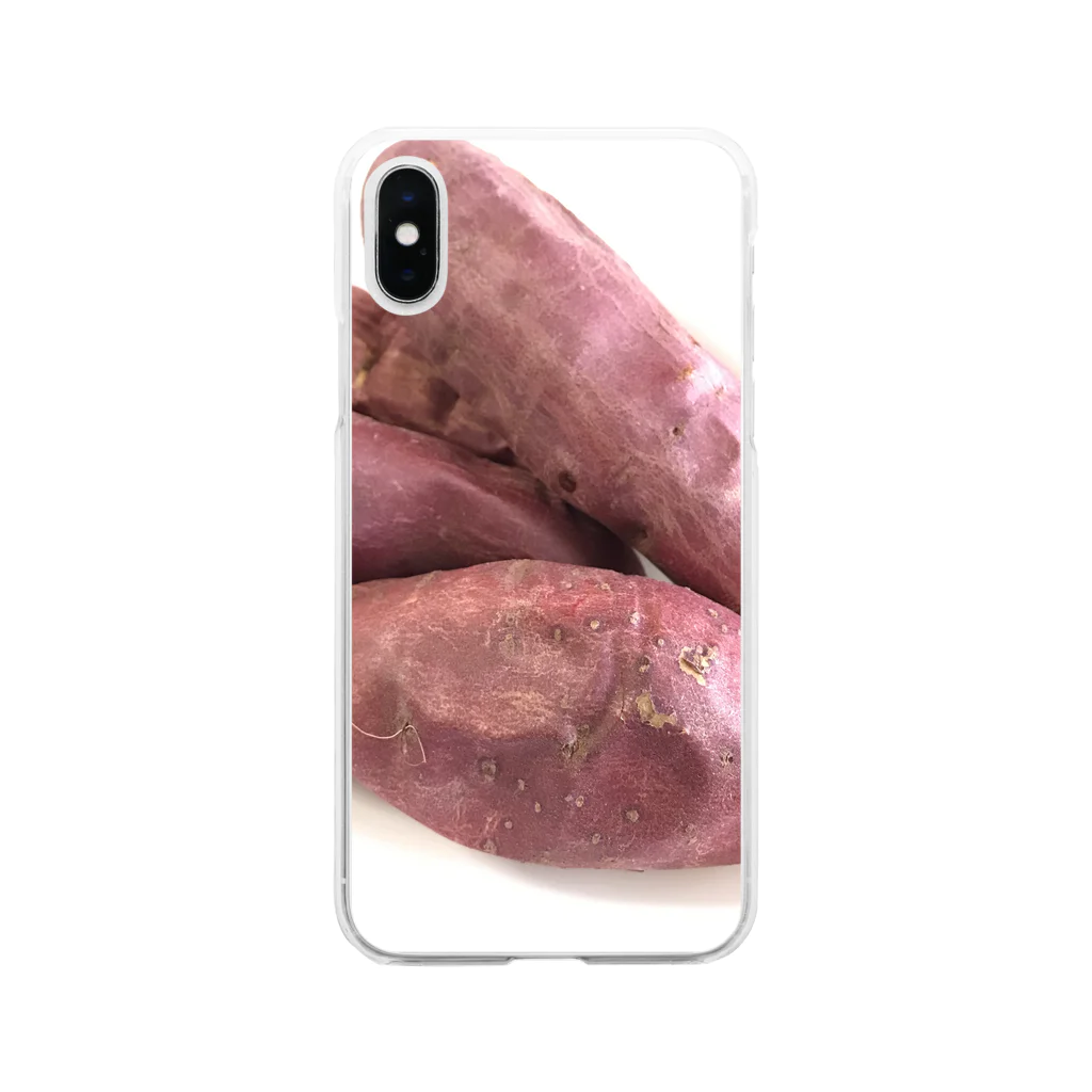 着る焼き芋屋さんの焼き芋(鑑賞用　かんしょ Soft Clear Smartphone Case