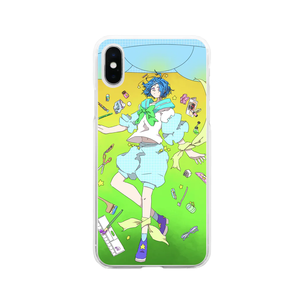 ☆指星人☆YUBI基地の宇宙人 Soft Clear Smartphone Case