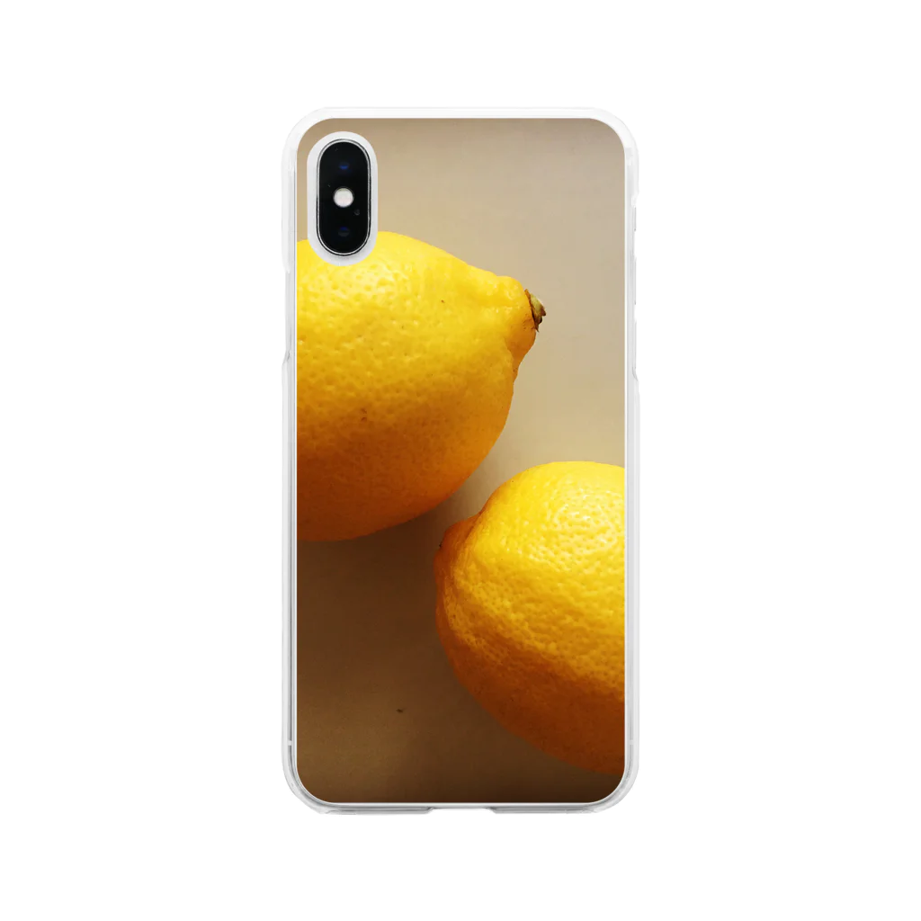 _foxのLemon  Soft Clear Smartphone Case