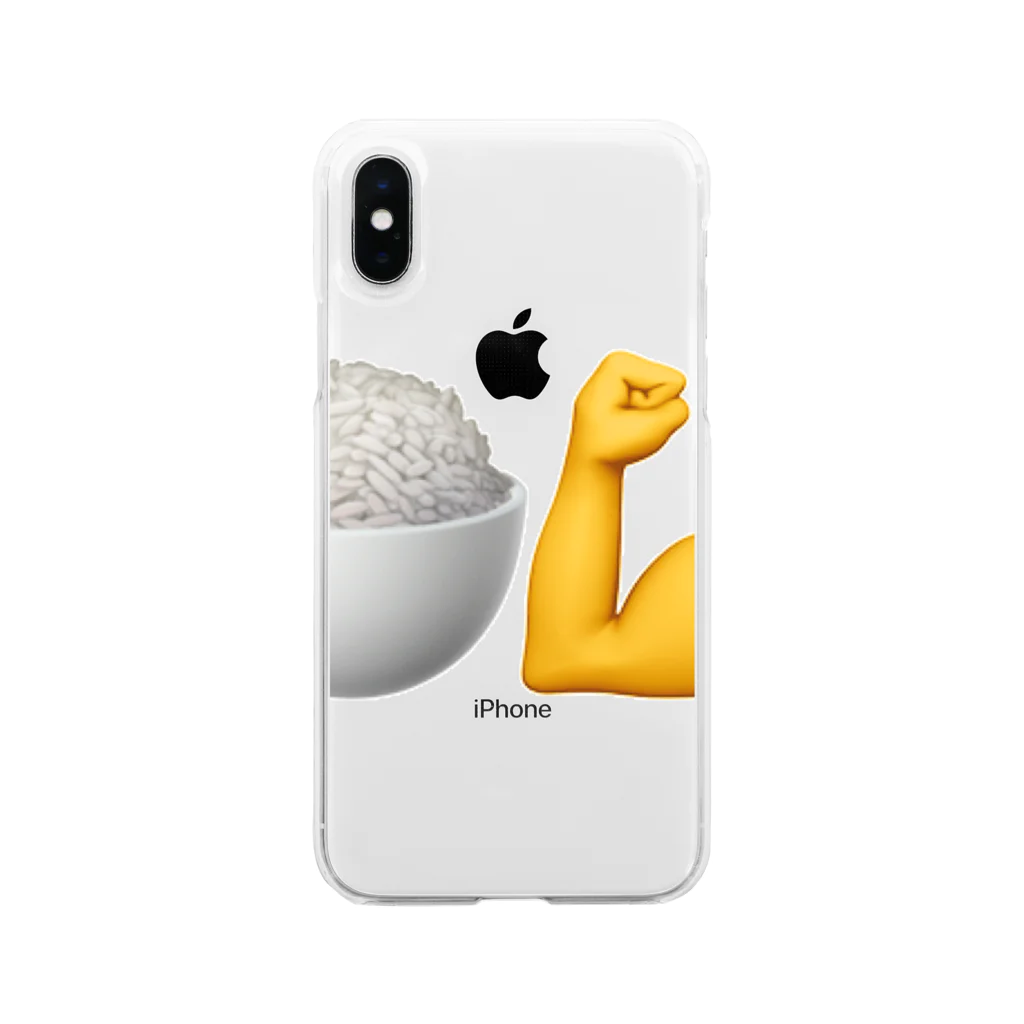 PNDの🍚💪 Soft Clear Smartphone Case