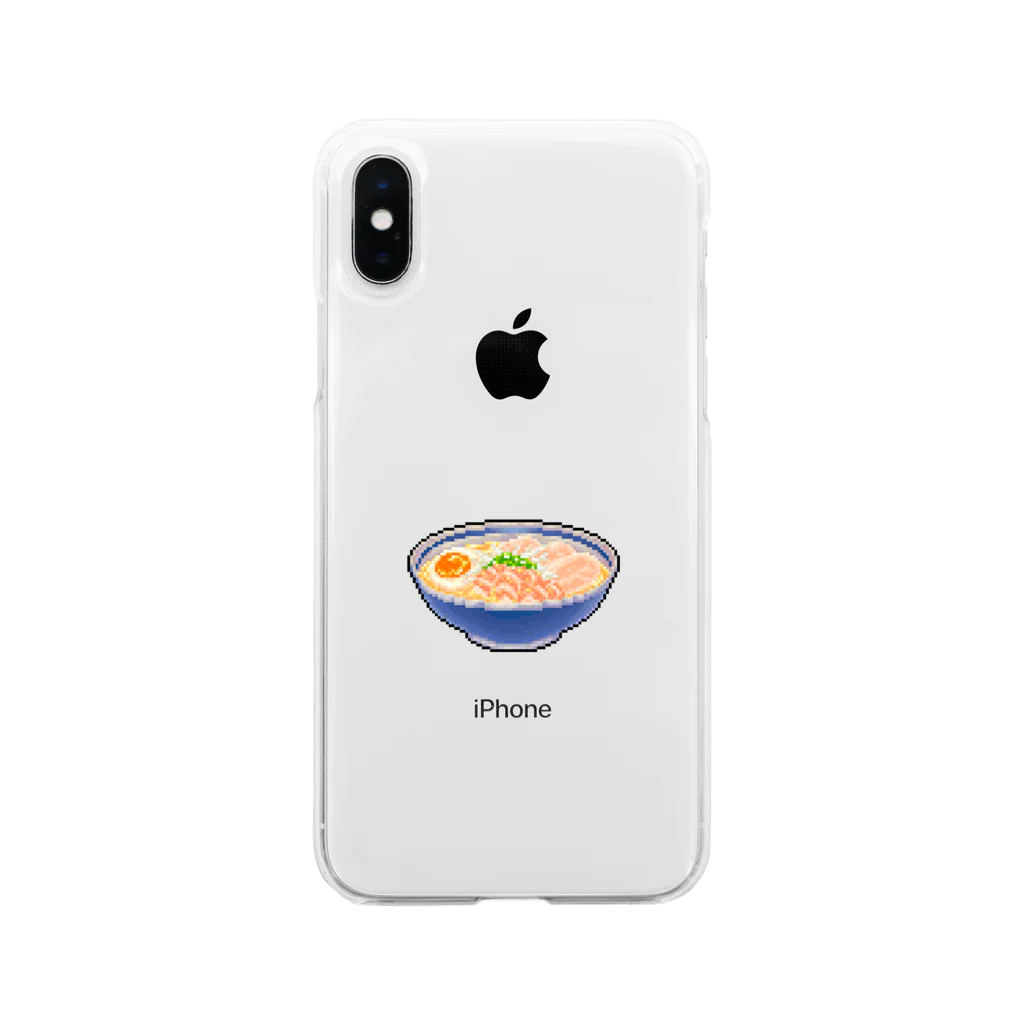 どっと屋のしおラーメン Soft Clear Smartphone Case