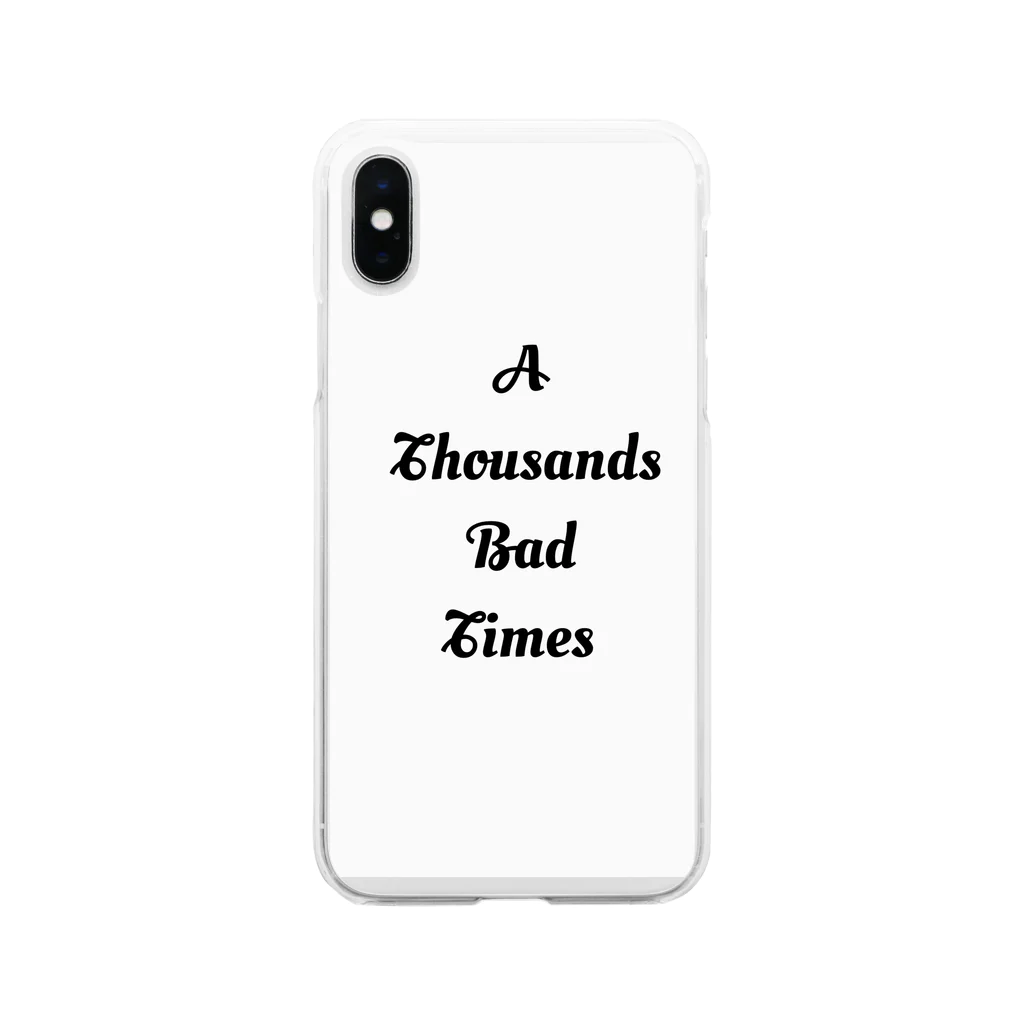 A Thousand Bad TimesのLOGO TｰSHIRT Soft Clear Smartphone Case