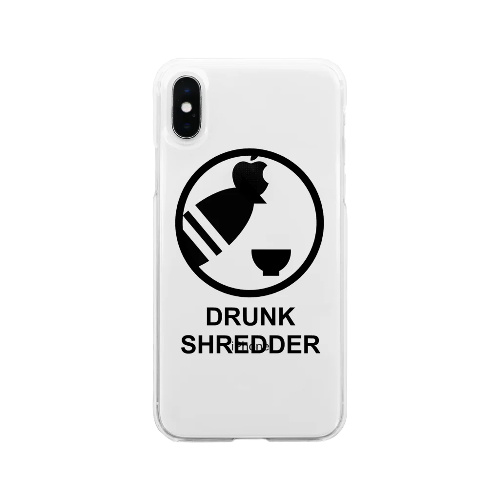 DRUNK SHREDDERのDRUNK SHREDDER Soft Clear Smartphone Case