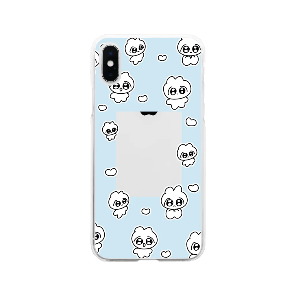 纈珠✝︎のうさたろケース Soft Clear Smartphone Case